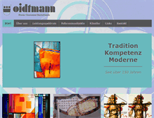 Tablet Screenshot of glasmalerei-oidtmann.de